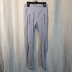 Lululemon striped with mesh legging